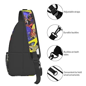 【美品】スプラトゥーン　ボディバッグ　ブラック Amazon | [Fasedate] スプラトゥーン (1) 人気 肩掛けバッグ