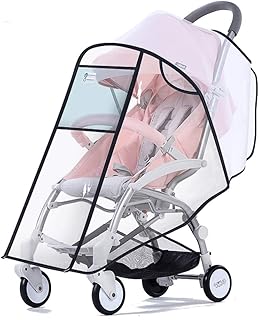 GLJY Funda Universal contra la Lluvia para Silla de Paseo Cochecito Cochecito, Baby Travel Weather Shield, protección contra Lluvia, Nieve, Viento, aguanieve y el frío.