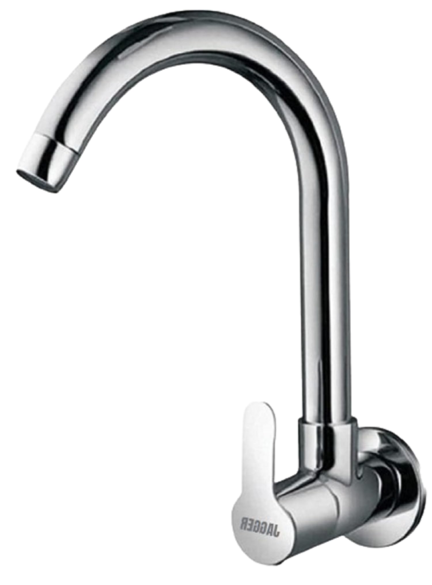 JAGGER JAG129 Full Brass Wall Mounted Kitchen Sink Cock Tap for Kitchen Sink, 0.5 Inch Size Thread 360 Degree Rotating Spout and Foam Flow with Teflon Tape and Wall Flange (B07WF6D331) Amazon Price History, Amazon Price Tracker