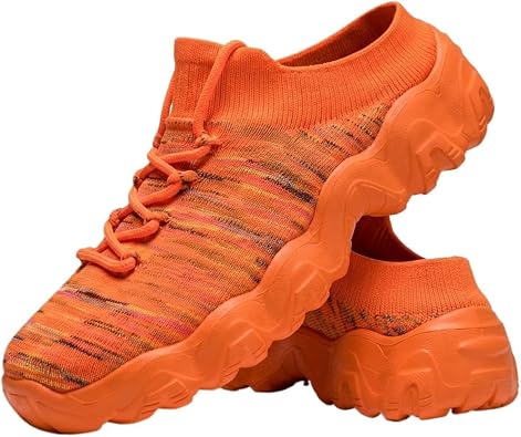 Men Women Breathable Mesh Slip On Sneakers Lightweight Casual Walking Shoes Fashion Backless Mules Outdoor Chunky EVA Sole Trainers