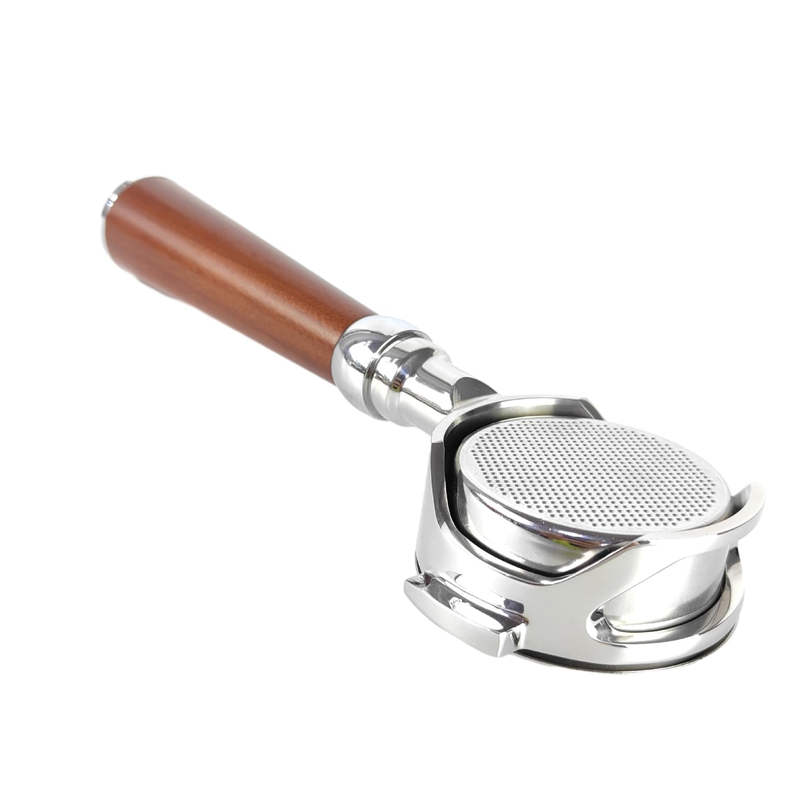 Elnwnnkc 58mm Stainless Steel Bottomless Portafilter for EXPOBAR E61 FAEMA SEMREMO Coffee Machines Portafilter Filter Replacement Coffee Brewing Accessories
