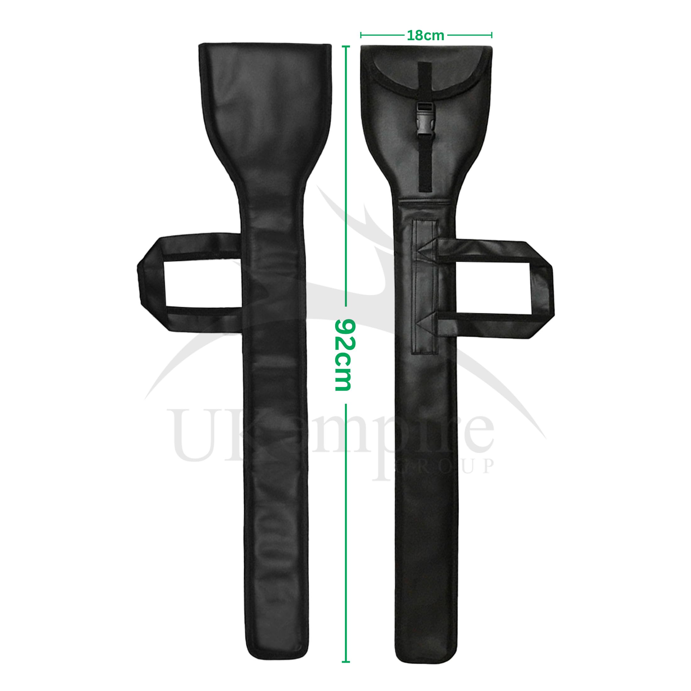 UK EMPIRE GROUP Masonic Knights Templar Sword Carrying Case Black Leather 92 cm | Soft Padded Storage Bag