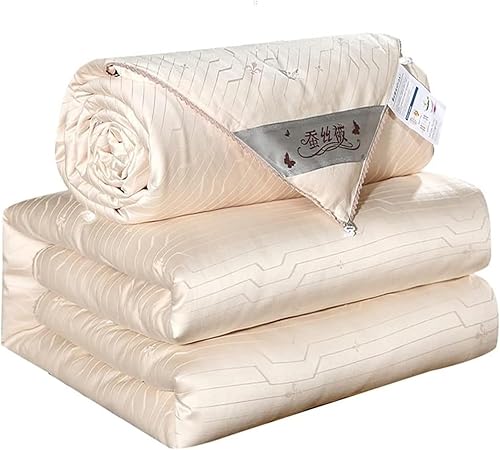 Miniatura 4 de Duvets Mulberry Silk Filled Blankets Summer Winter Soft Quilts Comforters Cotton Jacquard Single Double Blankets Quilts