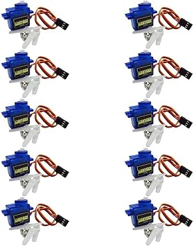 10pcs SG90 Mini Analog Gear Micro Servo 9g For RC Airplane Helicopter