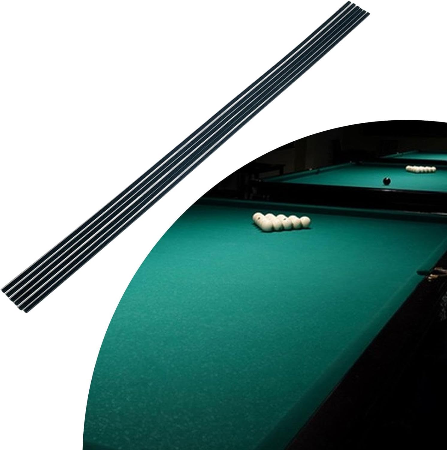 6X Pool Table Edge Strip Strip Repair Felt Replacement Pool Table Rail 49 Inches Long for Snooker Game Room