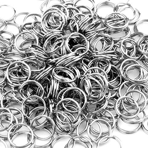 Skyllc® 250X Anilla Aro Conector Acero Inoxidable para Bolas Cuentas 8mm