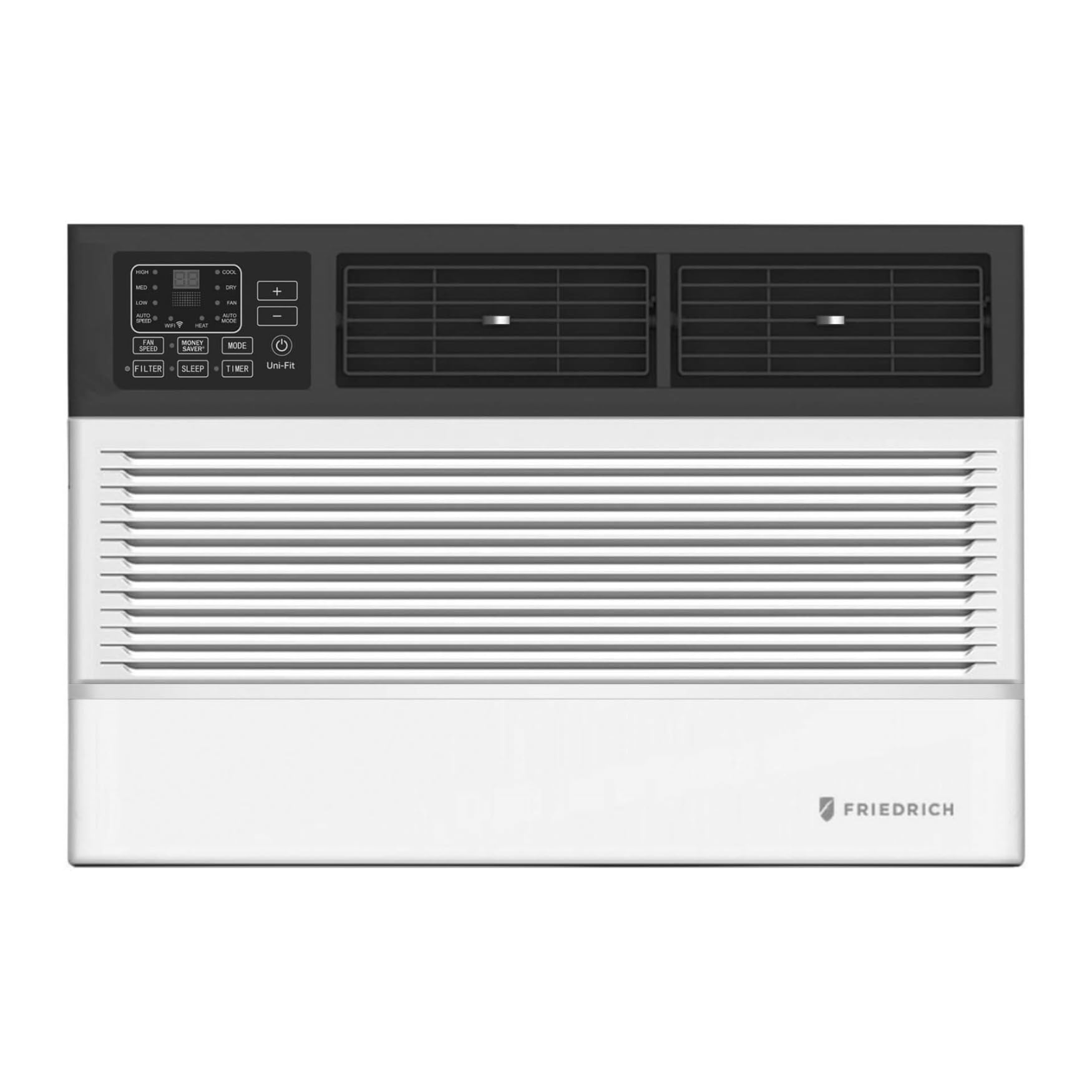 Uni-Fit Smart Thru The Wall Air Conditioner with QuietMaster Technology for 10,000 BTU Cooling and 10,600 BTU Electric Heating (230 V)