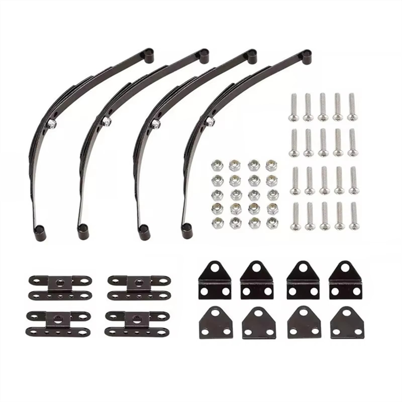 RC Accessoire De Pièce Compatible avec Axial pour SCX10 F350 D90 TF2 pour Tamiya 1/10 RC Crawler Car Truck 4Pcs Dur pour Lame pour Barre De Suspension À Ressort