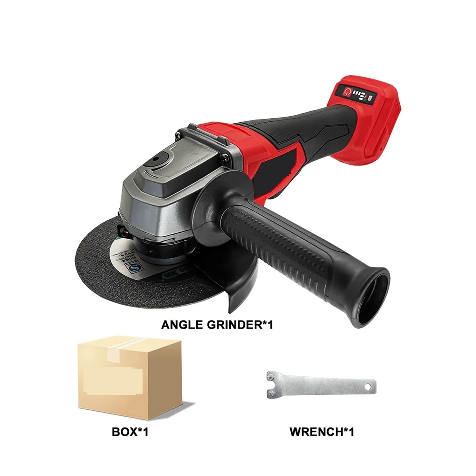 Smerigliatrice elettrica, 125MM M14 Smerigliatrice angolare elettrica senza spazzole Macchina da taglio a velocità variabile Rettifica utensile elettrico batteria 18V (senza batteria)