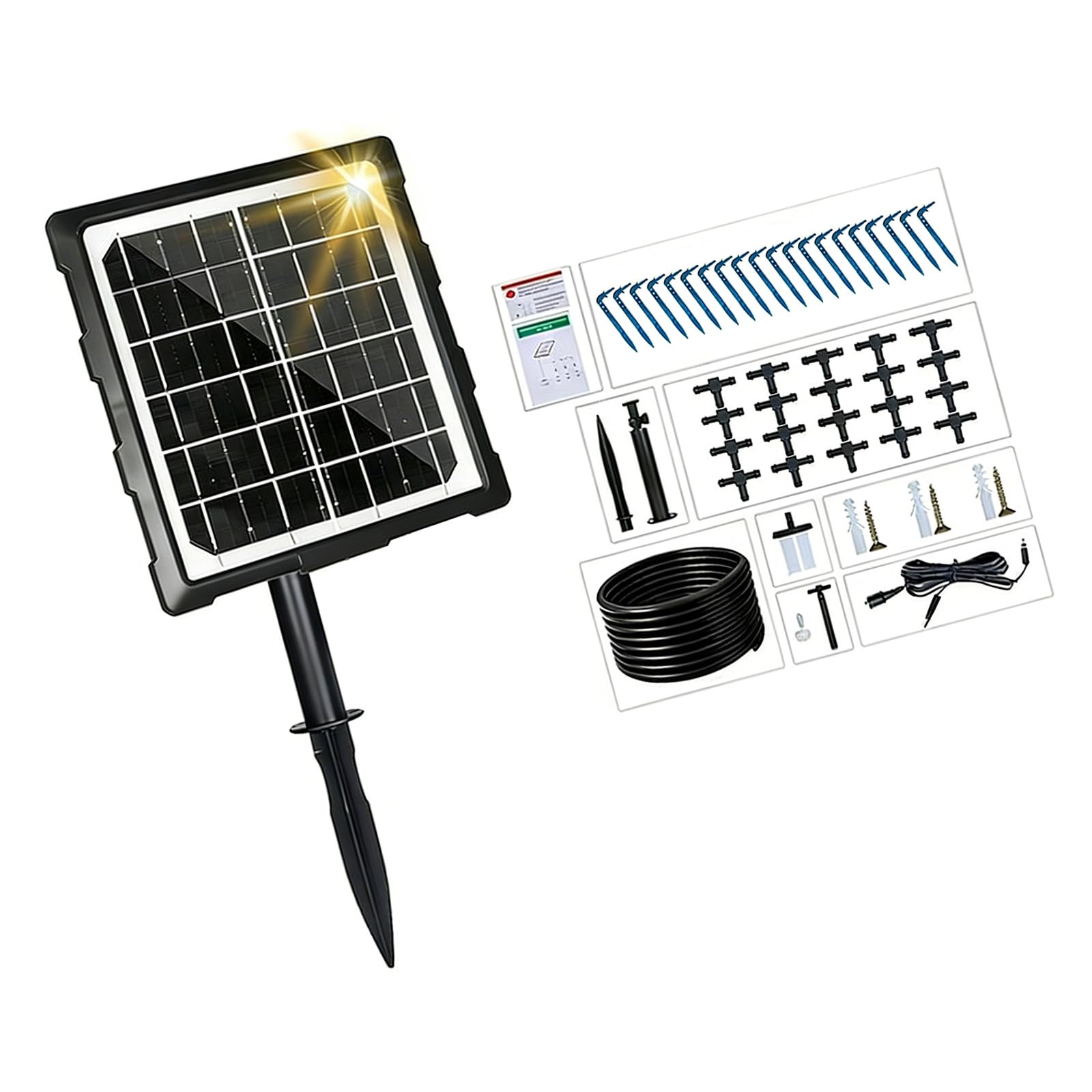 ordinarYone Programmable Solar Automatic Garden Watering Sprinkler Systems With Timer For Outdoor Plant And Lawns Irrigation