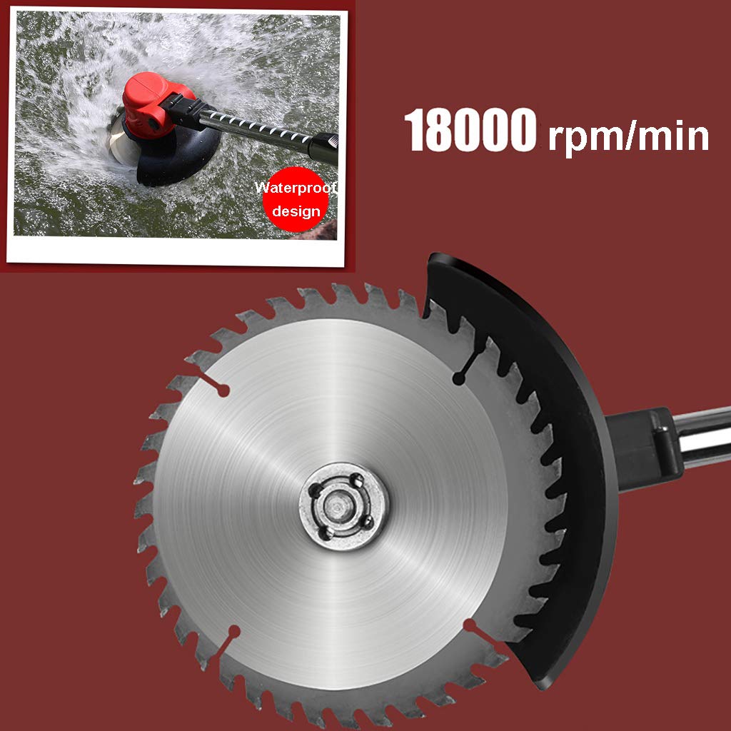 Falciatrice Elettrica per Uso Domestico, Tosaerba Telescopica, Tagliaerba Elettrico da Giardino per Siepi di Rami di Albero Strumento per la Cura del Giardino Fai da Te - Rosso