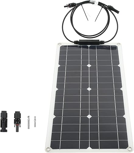Miniatura 1 de Cargador de energía monocristalino de alta eficiencia para módulo fotovoltaico de 25 W, 12 V, cargador solar hermético de alta transmitancia, panel