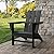 POLYWOOD AD420BL Modern Adirondack Chair, Black
