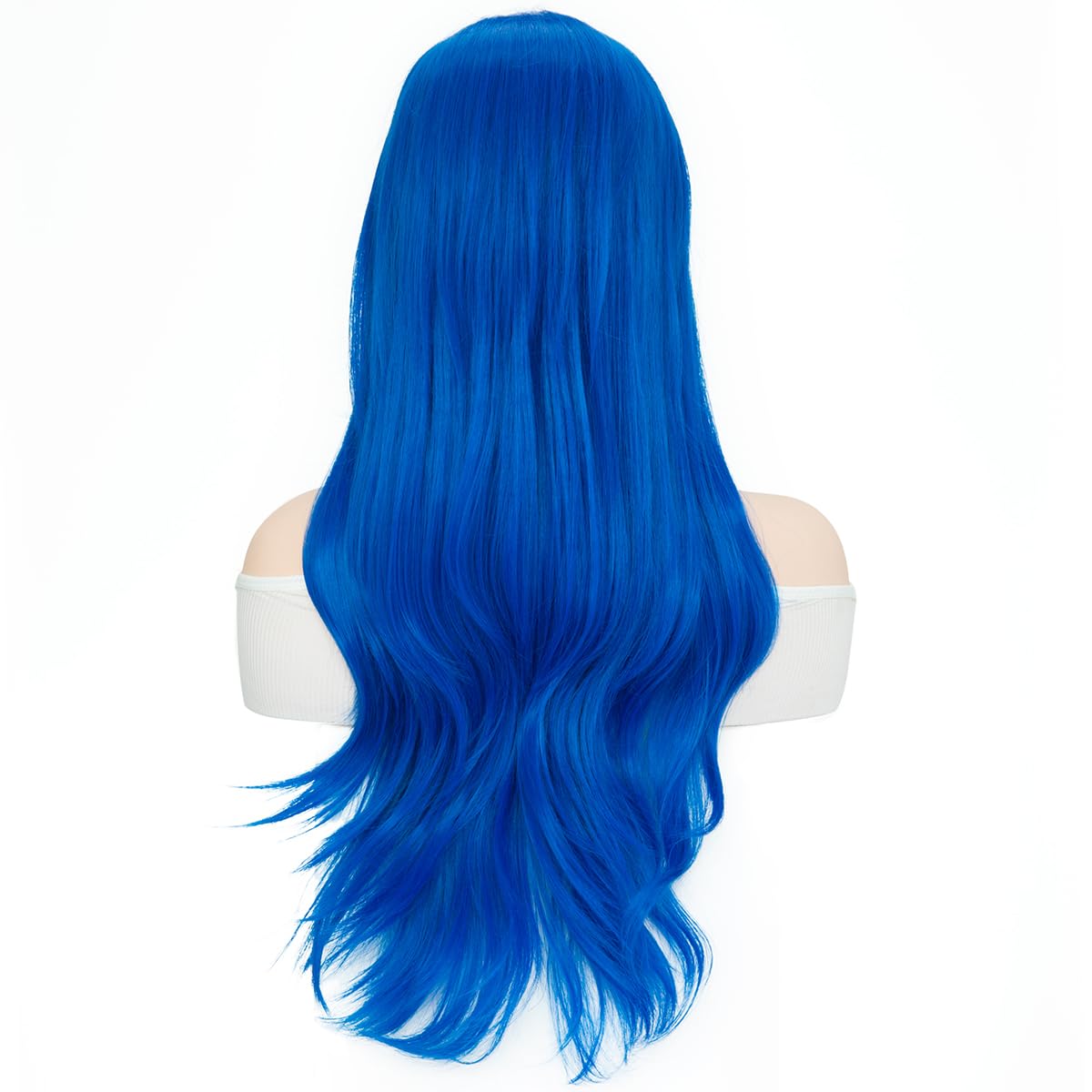 Yamel Green Wig Long Natural Wavy 28 Inches Glueless Full Party Wig Heat Resistant Synthetic Hair Wigs for Women - Image 3