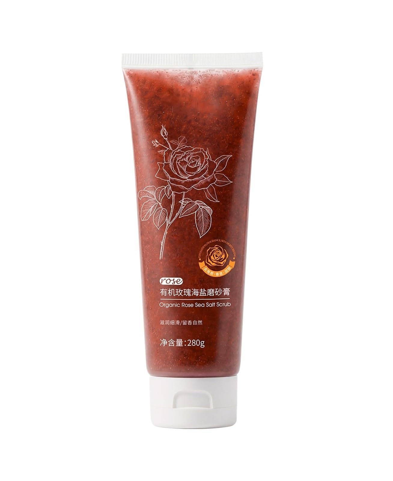 Scrub al sale marino rosa 280g | Cura della pelle del corpo e del viso: migliora la pelle ruvida e opaca(3pcs)