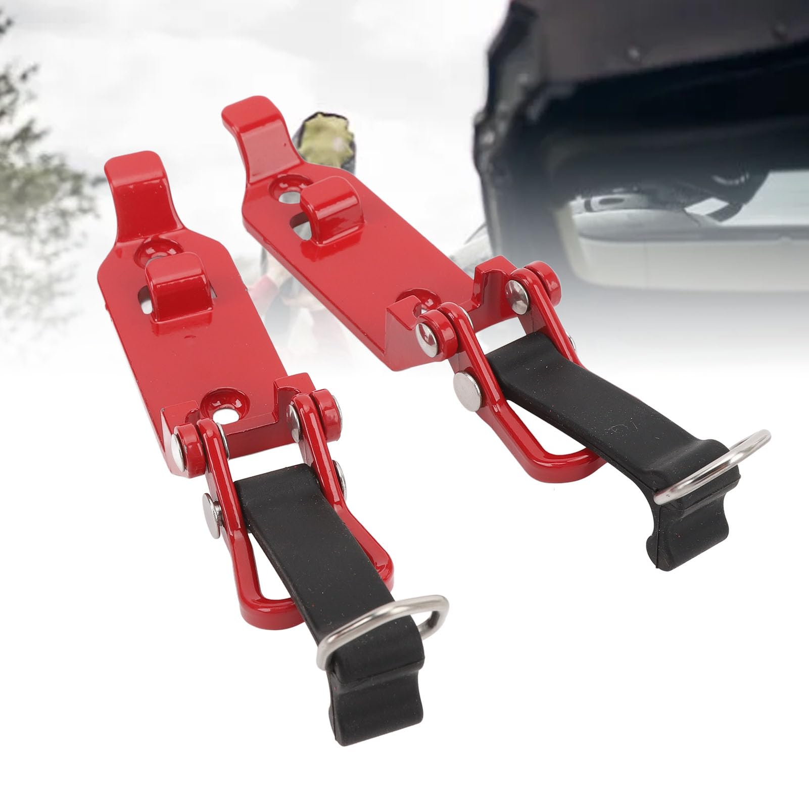2 Stück Schaufelhalterung Dachträger, Schaufelhalterung LKW, Metall-Gummiklemmen, Schaufelhalterung, Klemme Dachträger, Schaufelhalterung Dachträger, Montageset