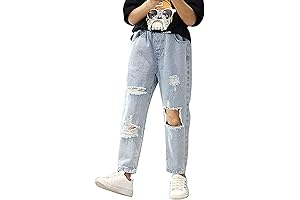 Ripped Mom Jeans for Teen Girls: Comfort Meets Style