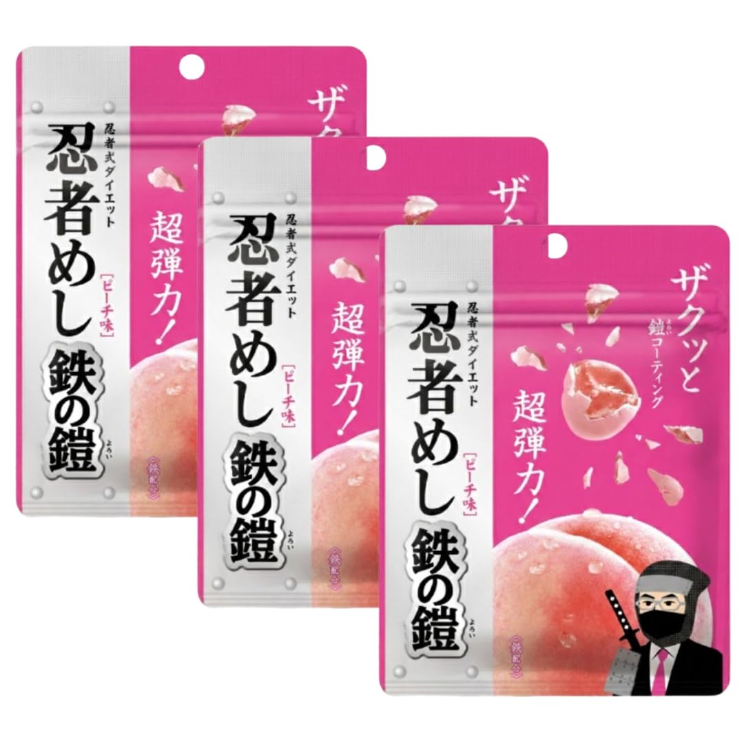Amazon | 【中毒性注意の超弾力グミ】 ザクザク鎧なのに超ピーチ味