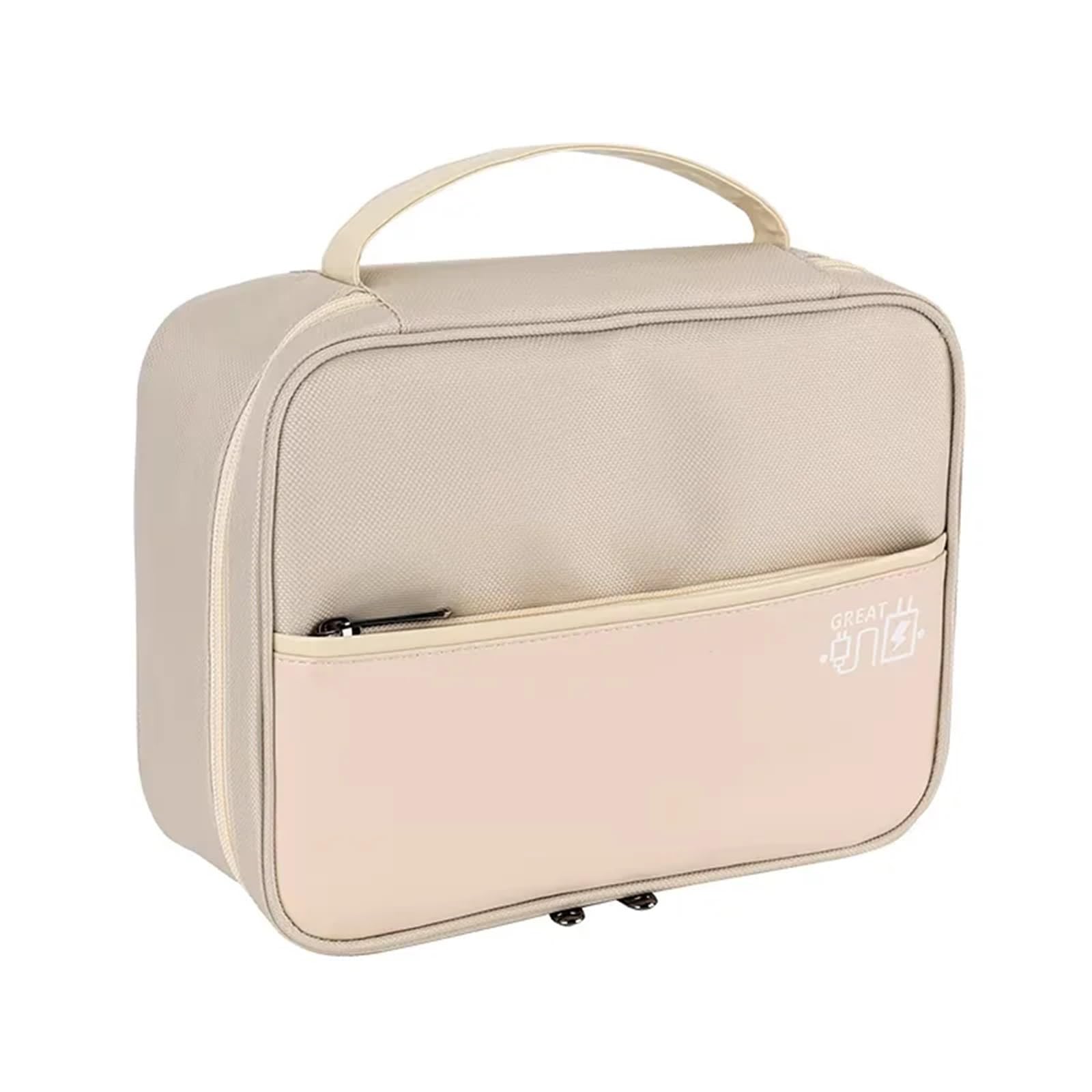 Kabel-Organisationstasche 2PCS Elektronik Organizer Reise Elektronische Zubehör Fall Tragbare Kabel Lagerung Tasche Für-Stick SD Karte Tablet Ladegerät(Light Yellow)