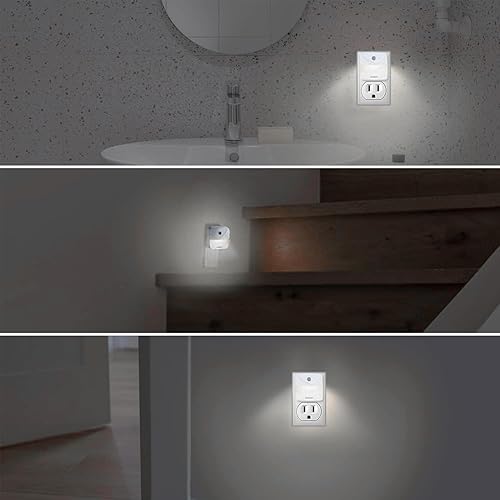 Miniatura 3 de Luces nocturnas con sensor de movimiento con sensor de anochecer a amanecer, luz nocturna de enchufe interior para niños, mini lámpara nocturna para
