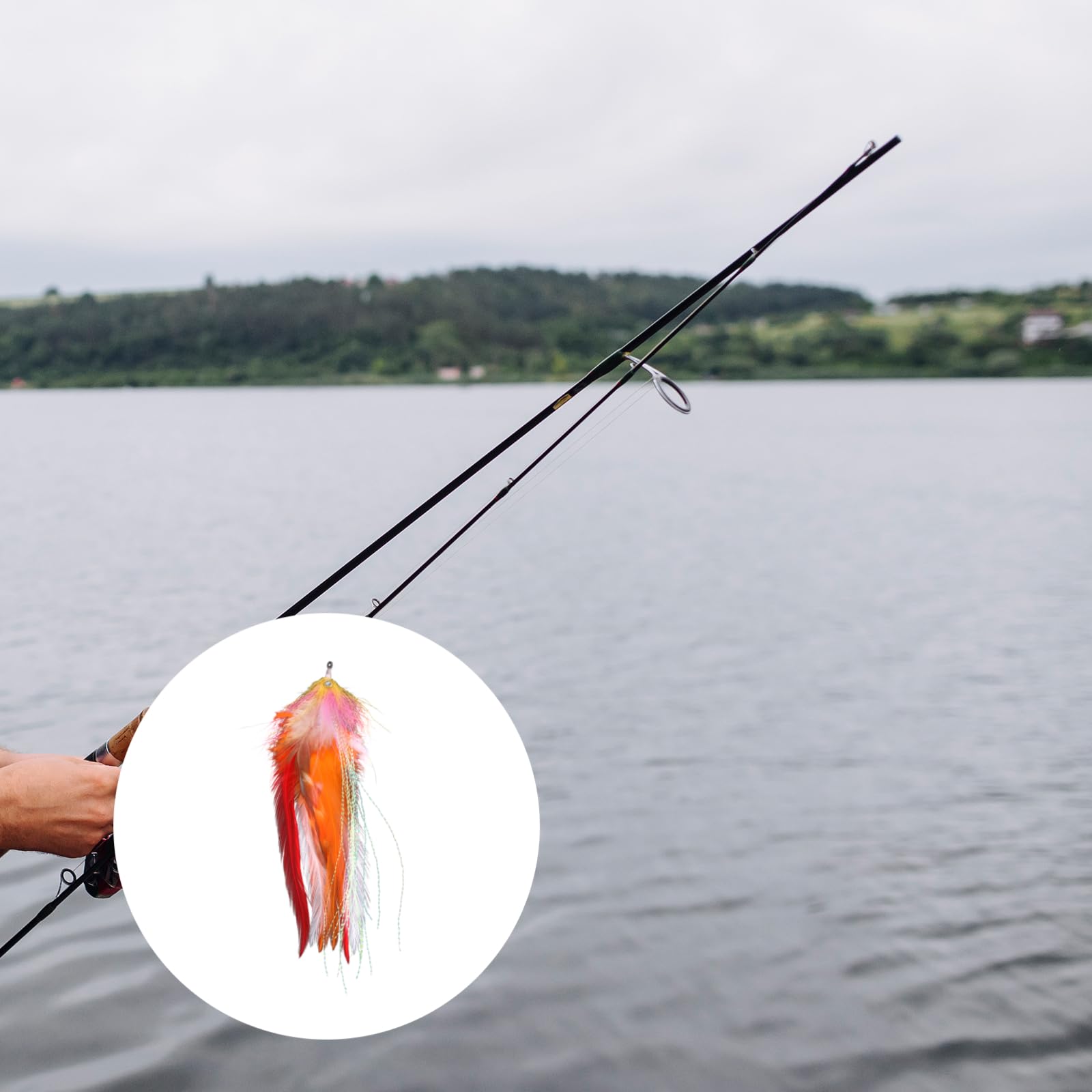Sharplace 14cm Fliegenfischen Köder, Carbon Haken Fry Lachs Forelle Meer Barsch Steelhead Elritze Hecht Fliegenfischen Fliegen, Top Water Angelköder für Süßwasser, Salzwasser, Angeln Zubehör