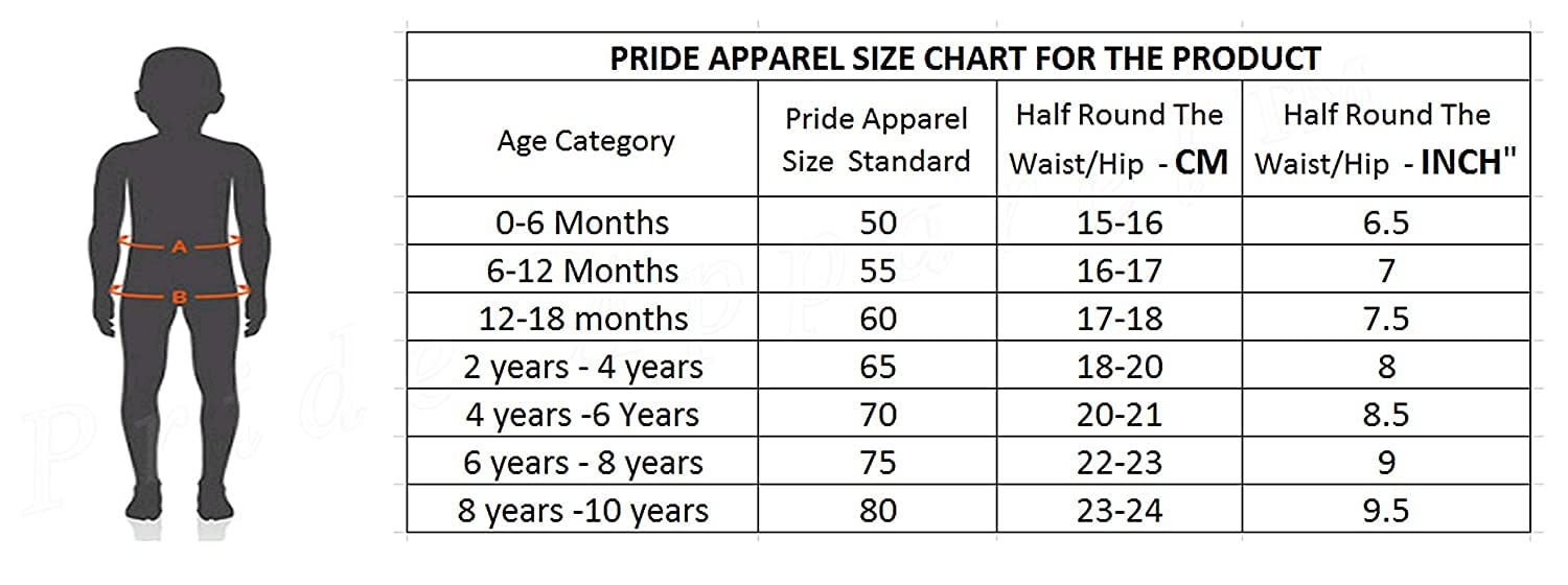 Pride Apparel New Junior Brief, Unisex Baby Girls, Boys Brief Cotton | Comfortable Brief Combo for Boys (2 Year - 3 Year)-Pack of 10 Multicolour 1