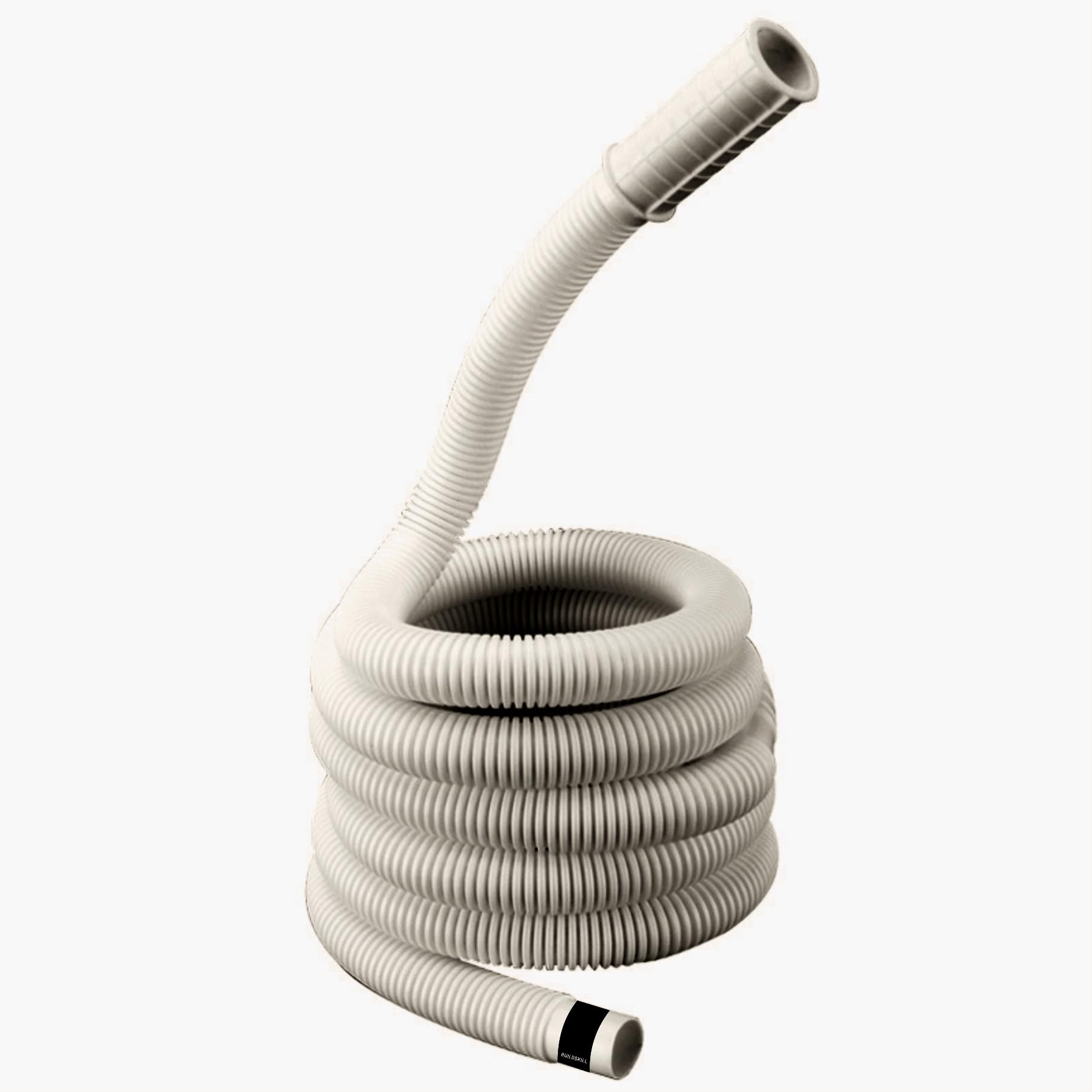 Buildskill Semi-Automatic Washing Machine Pipe Inlet 3M, Flexible Washing Machine Tap Connector Pipe, Leak Free Washing Machine Inlet Pipe, PVC Pipe for 5-8Kg Washing Machine, Grey (Pack of 1)