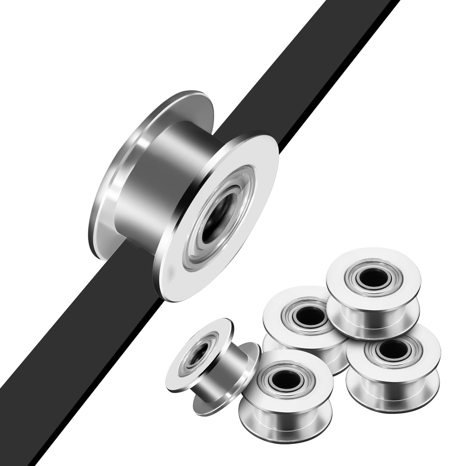 2GT-55T Diametro Foro Puleggia Motore 6/6,35/10/12/14/15 Mm Passo Denti - Foto 5