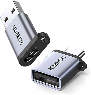 UGREEN USB変換アダプタ 2点セット(USB-A→Type-C + Type-C→USB-A・ストラップ付き/★4.2・2,354件)