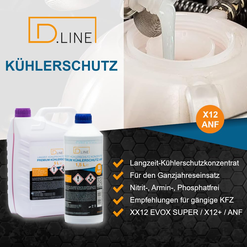 D.LINE Kühlerschutz XX 12 EVOX SUPER Konzentrat 2x5 Liter