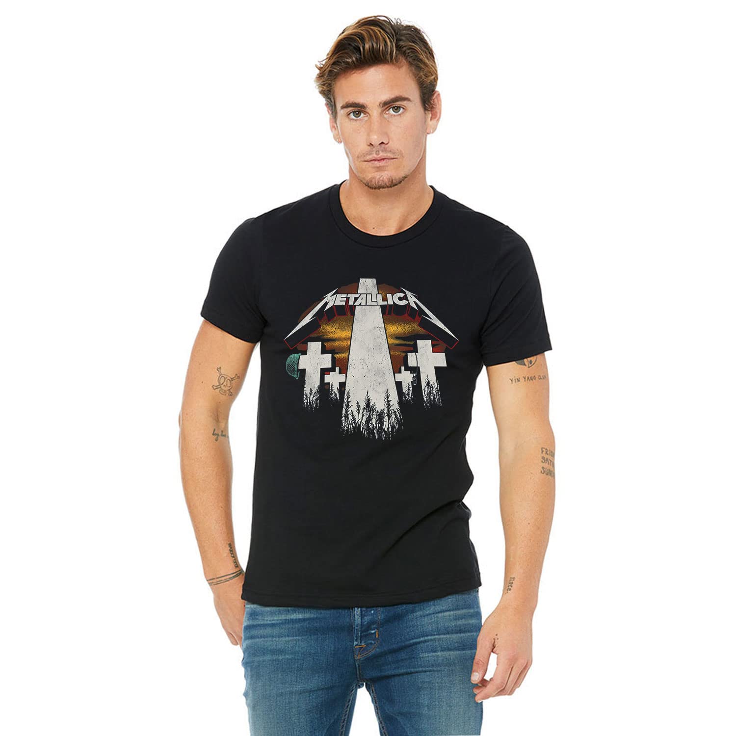 Metallica - Master of Puppets Revamp | 100% Super Soft Cotton | Round Neck Funny Cute Sarcasm Dark Humor Half Sleeve Unisex T-Shirt-image-33