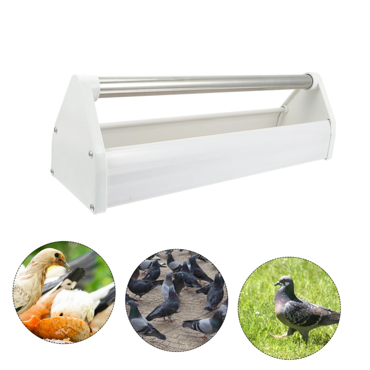 2 Piezas Comedero para Aves de Plástico Resistente Alimentador Práctico para y Aves Pequeñas para Alimentación de Mascotas