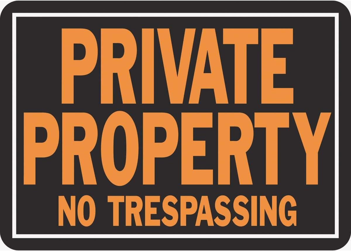 Hy-Ko Aluminum Signs, 14” x 9.5”, Durable Long-Lasting Contrasting Metal Signs for Outdoor Use for Businesses, Property, Clear & Easy to Read Informational Display