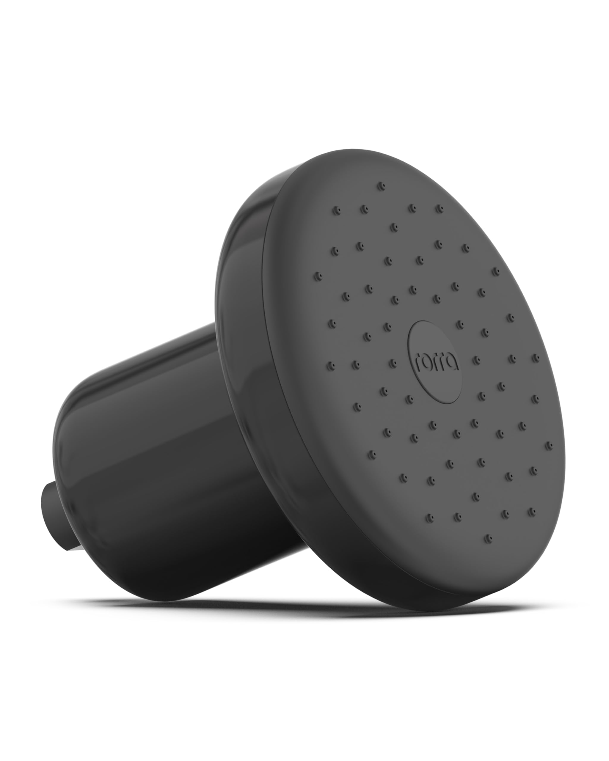 Rorra Cabezal de ducha filtrado, cabezal de ducha de alta presión para agua dura, reduce el cloro y los metales pesados para un cabello y piel más saludables, instalación sin herramientas, color negro