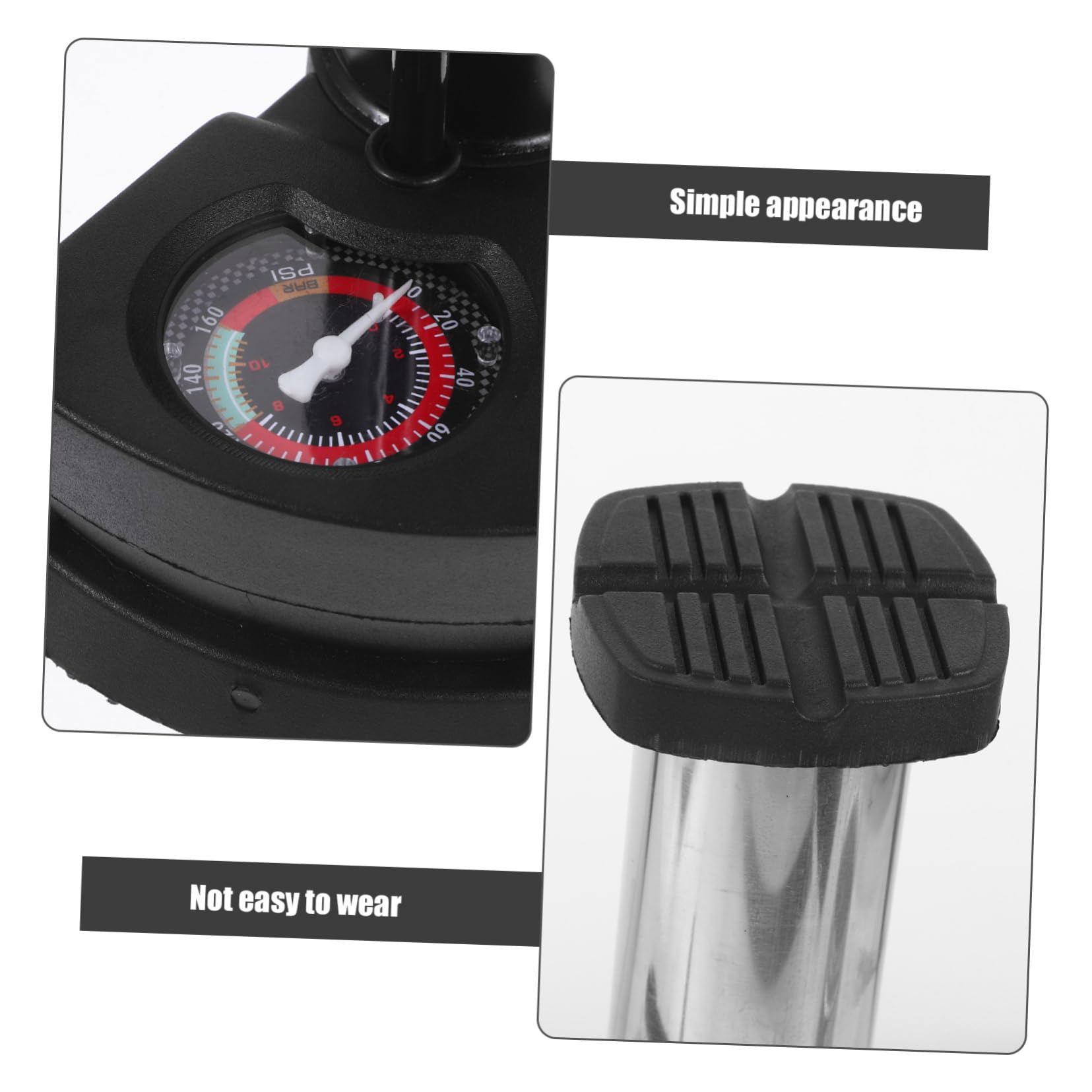 3 Pz pompa ad aria portatile gonfiatore portatile pompa aria portatile bicicletta accessori per auto fornitura di pneumatici pompa bici ad alta pressione verticale pompa a pedale