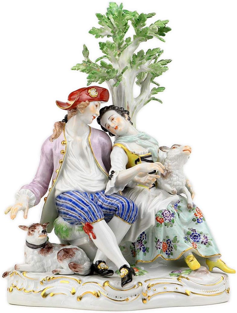 マイセン　アンティーク　フィギュア　子供園芸家　耕す少年　ガーデニング マイセン アンティーク フィギュア 子供園芸家 耕す少年 ガーデニング