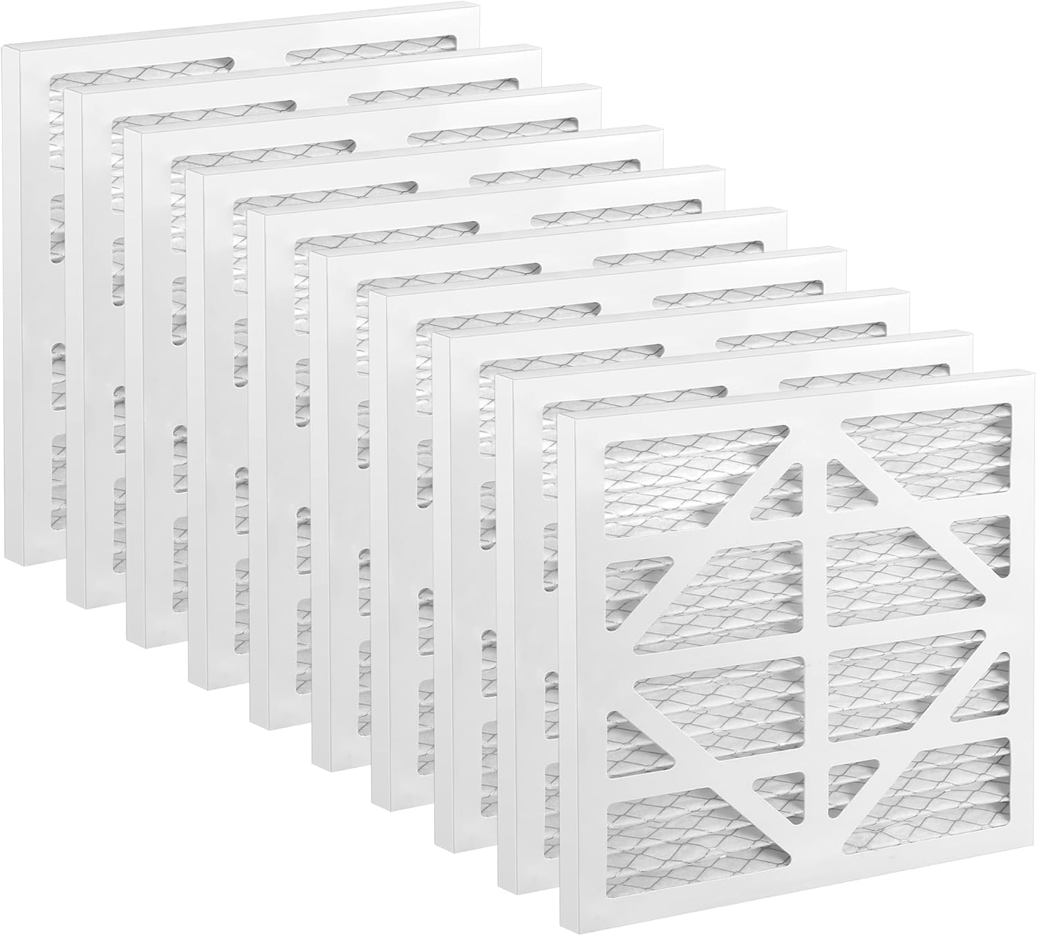 Photo 1 of KQGLQLW 10 Pack HEPA 550 Air Filter Replacement Set Compatible with CleahShield HEPA 550 Air Scrubber and Abestorm HEPA 550 Air Scrubber MERV-13 Filter Size 13.7×14.8×0.8 in