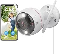 Vista 1 de EZVIZ Cámara de seguridad al aire libre, cámara WiFi 2k+, IP67 impermeable, visión nocturna a color, alertas de voz personalizables, detección