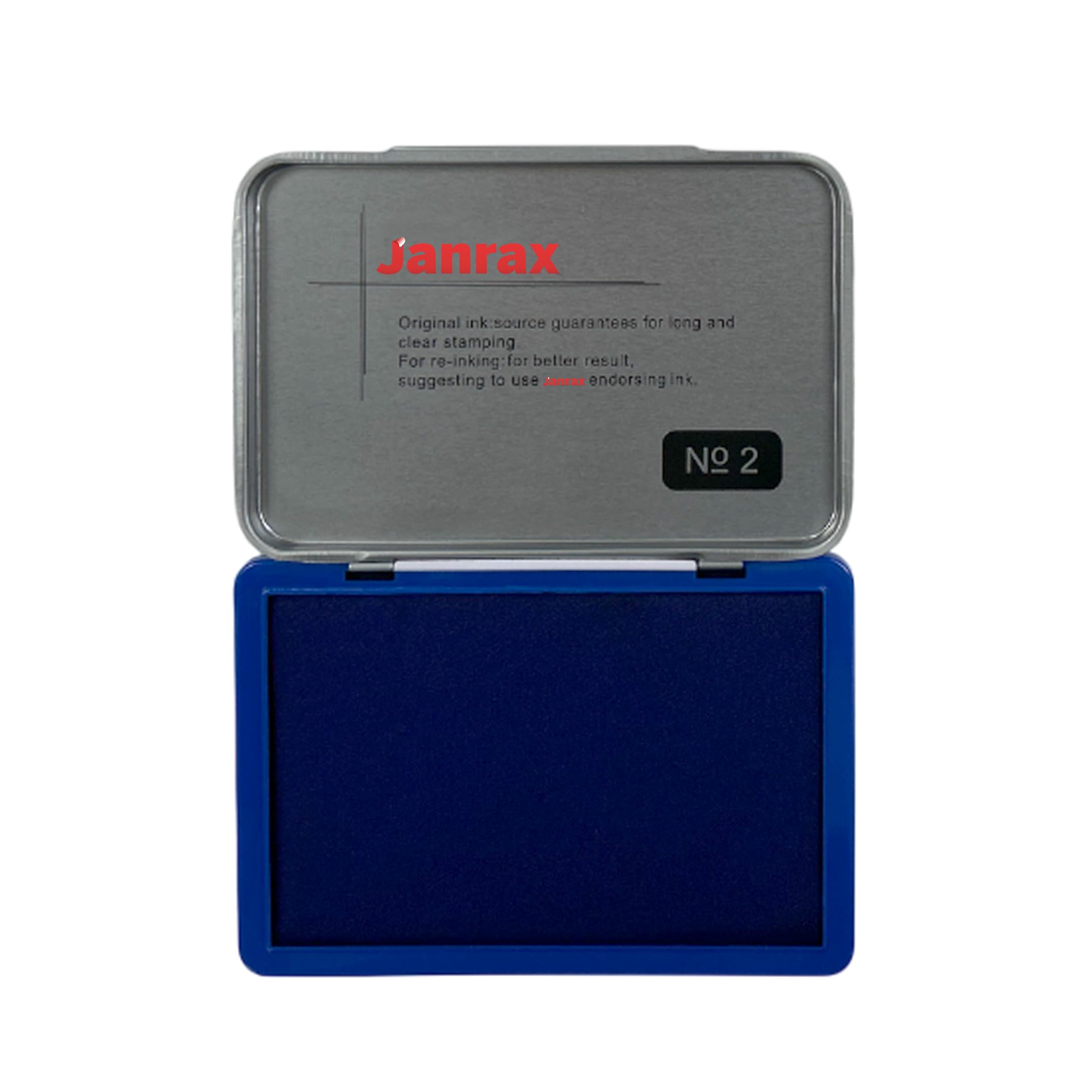 Blue Ink Stamp Pad 122 x 48mm – Long-Lasting Ink Pad for Clear, Consistent Impressions, Ink Pad for Home, Office, and Crafting Use.