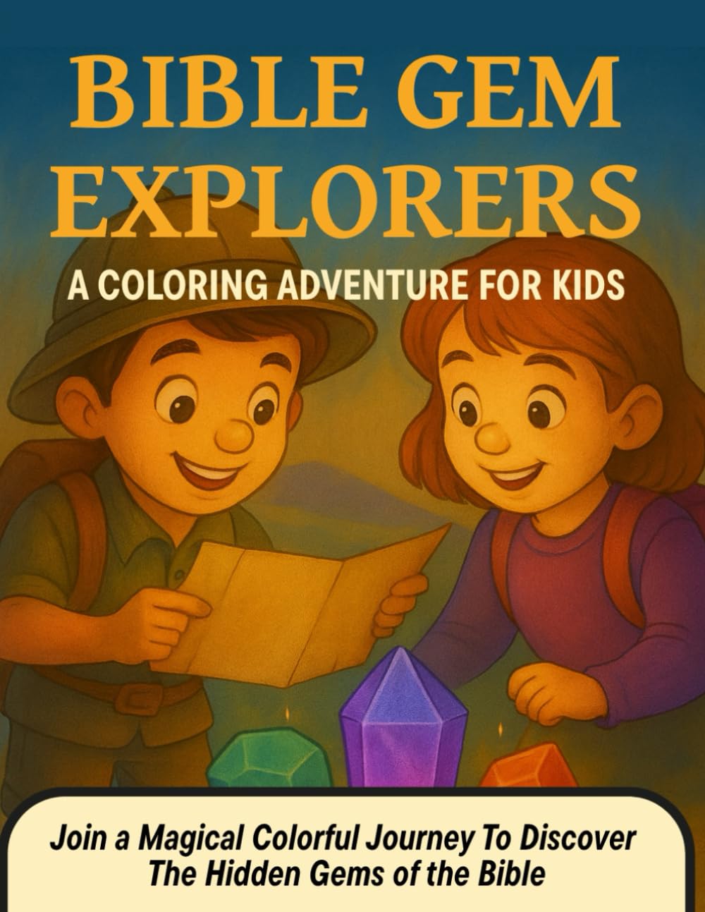 Bible Gem Explorers – A Coloring Adventure For Kids: Discover the Precious Stones of the Bible through Stories, Coloring, and Fun Activities!