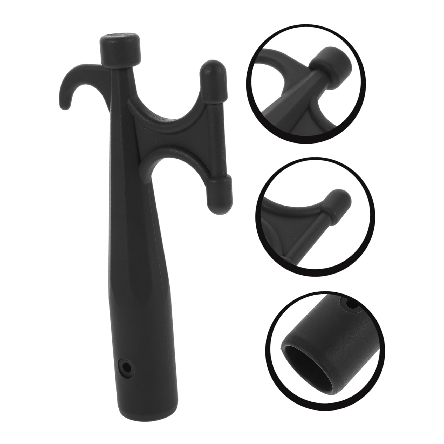 YARNOW Piccone Barca estremità del Mezzo Marinaio Mezzo Marinaio per Ormeggio Pali del Telo Mezzo Marinaio Telescopico Mezzo Marinaio per L'attracco Verricello Boe Estensione Nylon Black