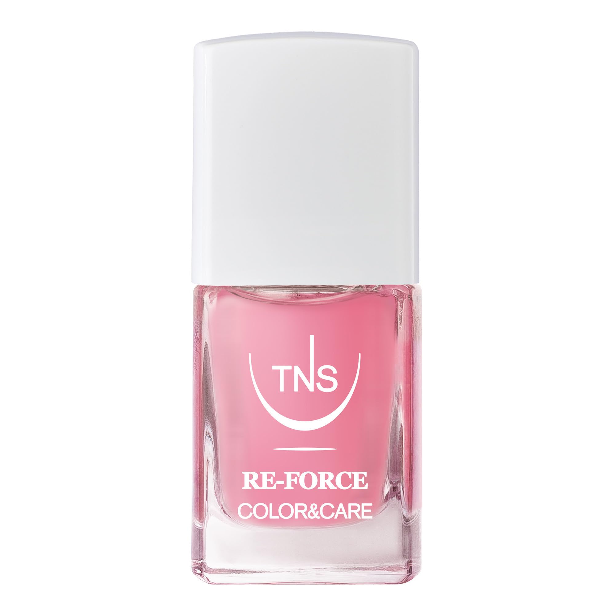 TNS Trattamento Unghie Colorato Re-Force 10 ml, Rosa Blush, per Unghie Deboli, Fragili e Danneggiate, Azione Rigenerante e Ristrutturante