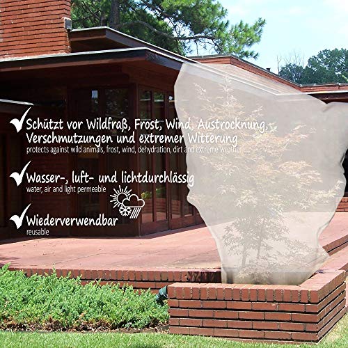 COM-FOUR® 2x koudframe fleece - tuinvlies voor gewasbescherming - wintervlies voor het afdekken van planten - elk 1,5 x… - Image 3