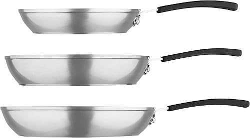 Miniatura 9 de MasterPRO - Colección Smart de aluminio forjado - Juego de 3 sartenes con revestimiento antiadherente de cerámica - Asas de acero inoxidable