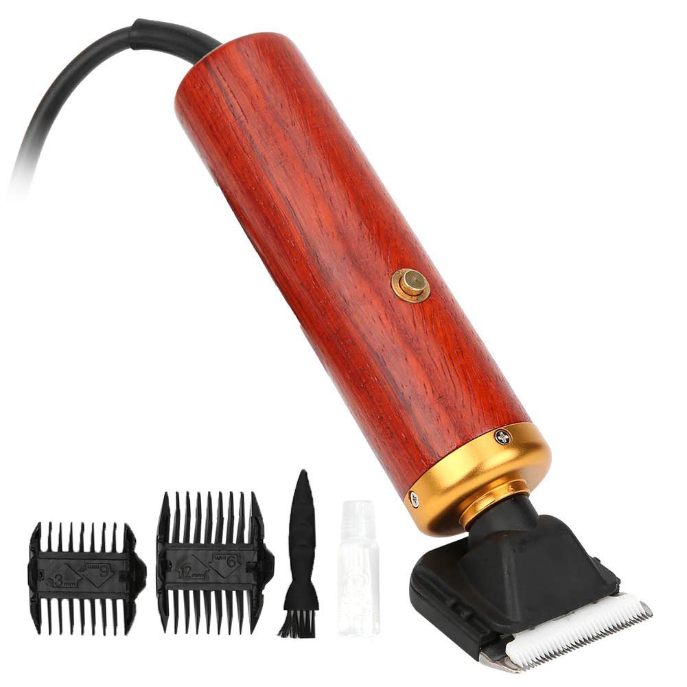 Pet Way Timmer Enchip en la Máquina de Rasurador de Cabello de Palo de Madera de Mascotas Máquina de Barbilla 55W para Preparación de Bricolaje en Casa (Enchufe de la UE)
