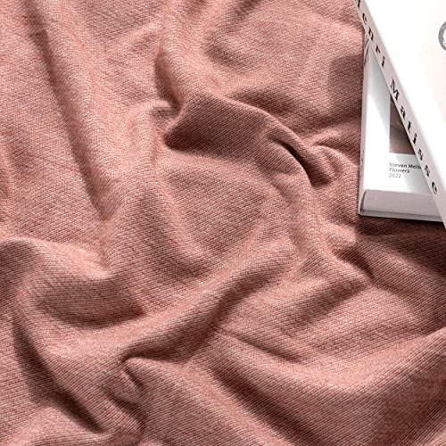 Putian Merino Wool Blend Blankets - Lightweight, Ultra-Soft, Warm Throw, 59"X 87", Great For Bed, Travel, Car, Camping, All Seasons Use, Red #TOP4