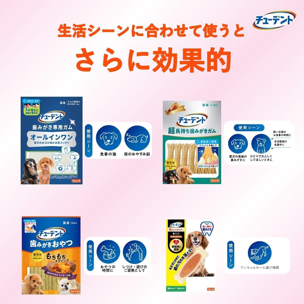 Hearts Dental Teaser Double Soft Bacon Flavor Mini (For Puppies Under 3kg)