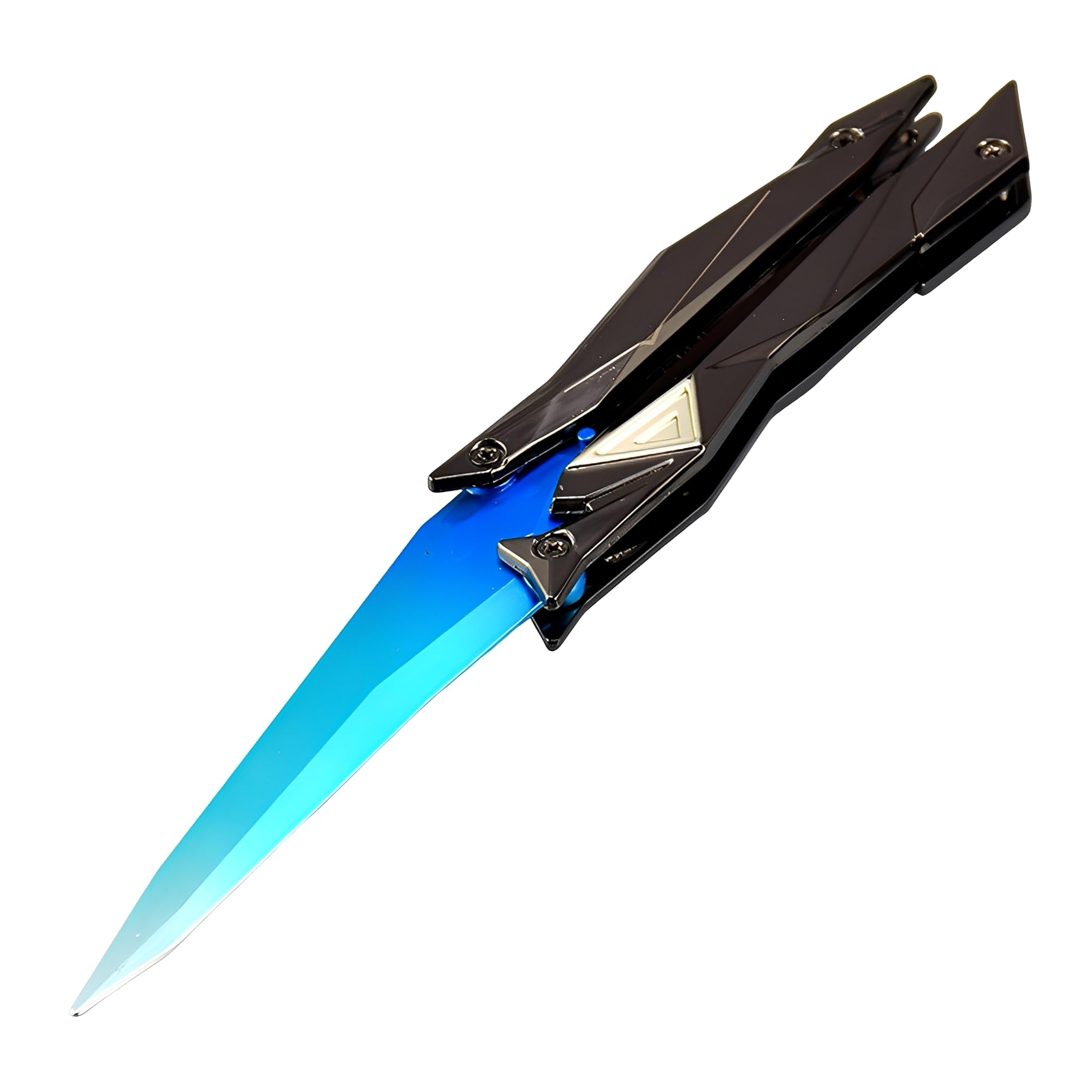 JHRFU Valorant Singularity Butterfly Model,22Cm/8.7Inch,Metal Game Collectibles, Gifts for Game Lovers,Blue