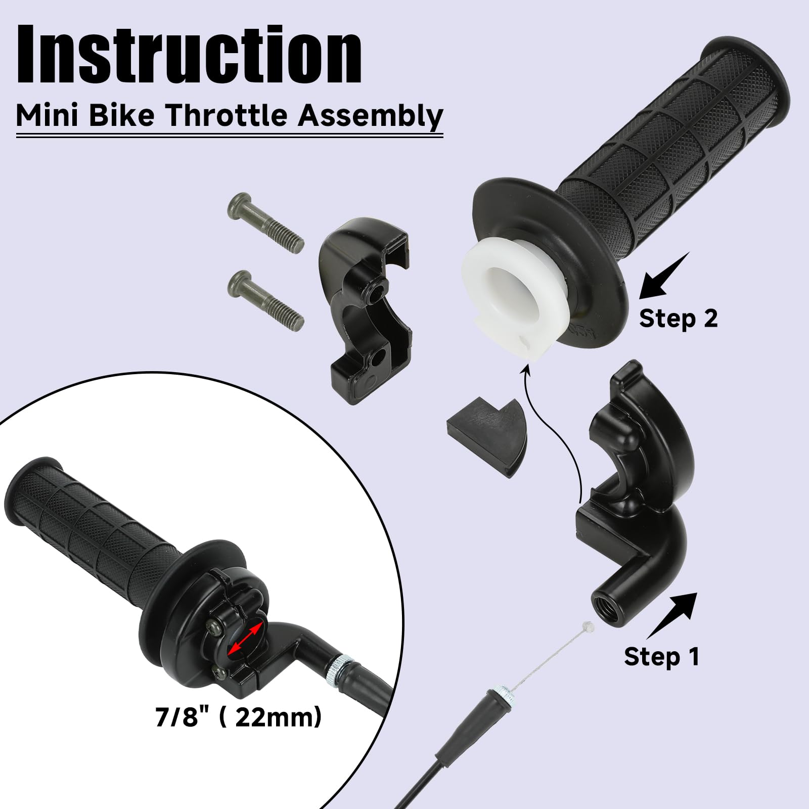 22mm Left Clutch Brake Lever Compatible With CT200U Trail 200 Mini Bike 196cc 98cc Bike Parts