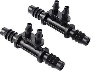 Conector de mangueira de jardim 20 peças de 8/11 mm a 4/7 mm distribuidor de mangueira de jardim camiseta redutora de mangueira de água farpada conector de mangueira de jardim encaixes de mangueira de jardim